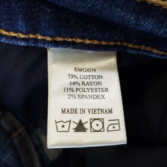 Sneak Peek High Rise Button Fly Skinny Blue Jeans Women's Size 11 / W30 - Picture 8 of 11